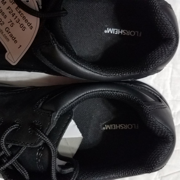 Men's Florsheim FS2716 ESD  Rated black leather composite toe work shoe … - Picture 6 of 14